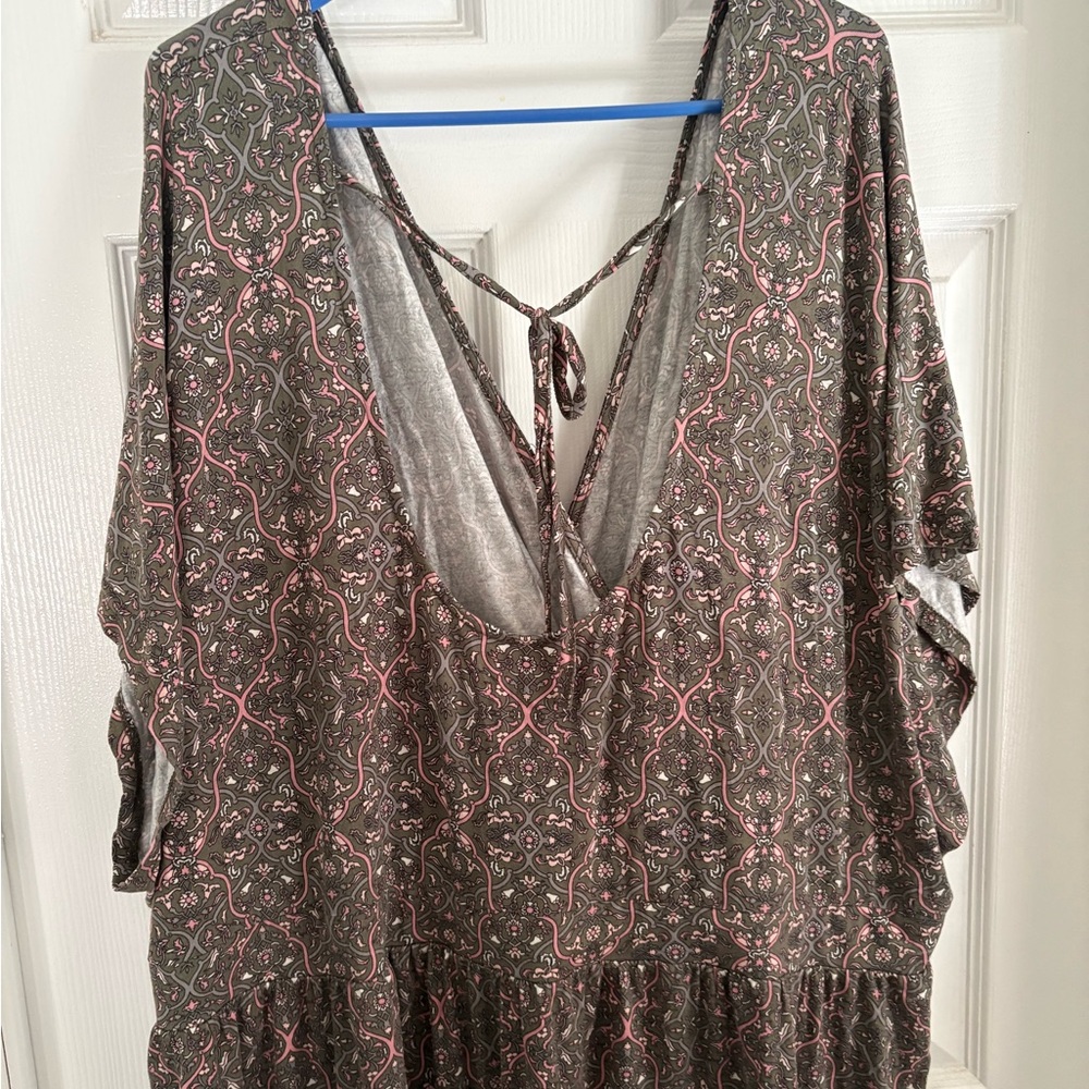 Torrid Super Soft Knit in Olive green and Pink